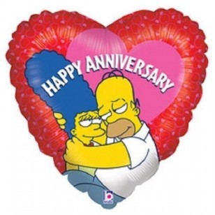 The Simpsons Happy Anniversary Balloon